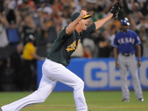 MLB: Texas Rangers at Oakland Athletics