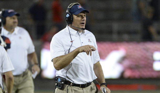 Rich Rodriguez is out as the head coach at Arizona. Photo Credit: Casey Sapio-USA TODAY Sports