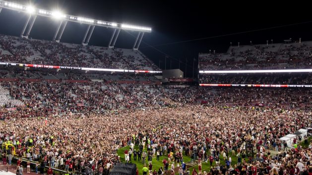 Gamecocks Storm the Field after Thrashing A&M