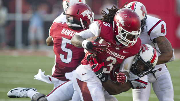 NCAA Football: UL Lafayette at Arkansas