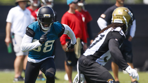 Jun 14, 2016; Jacksonville, FL, USA; Jacksonville Jaguars wide receiver Allen Hurns (88) runs a route during minicamp workouts at Florida Blue Health and Wellness Practice Fields. Photo Credit: Logan Bowles-USA TODAY Sports