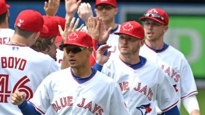 Smoak’s homers help Jays to 11-2 win on Canada Day