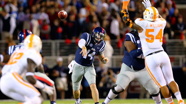 NCAA Football: Tennessee at Mississippi