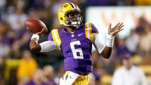 Auburn ahead, LSU turns to new QB