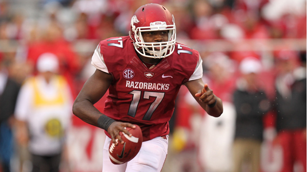 NCAA Football: Alabama at Arkansas