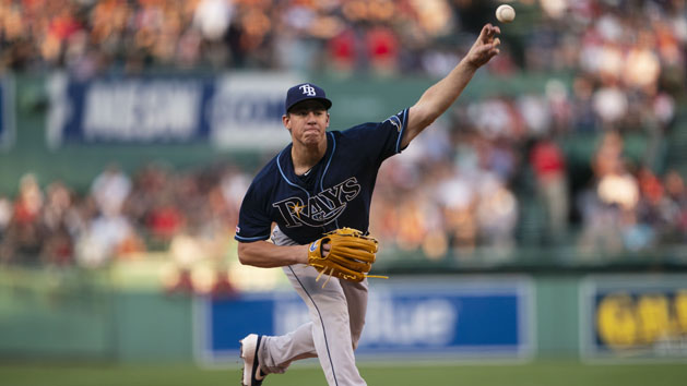 Aug 1, 2019; Boston, MA, USA; Tampa Bay Rays pitcher Brendan McKay (49) delivers a pitch against the Boston Red Sox during the first inning at Fenway Park. Photo Credit: Gregory J. Fisher-USA TODAY Sports