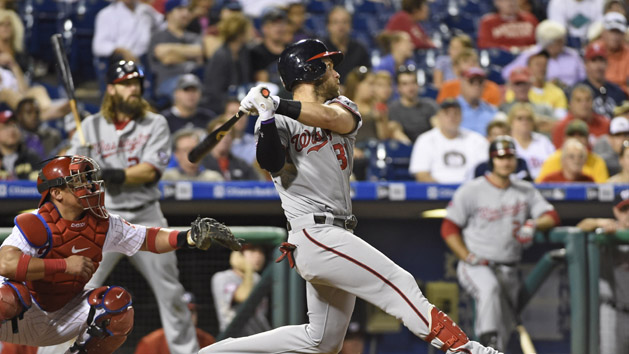 Bryce Harper is getting few pitches to hit now. Photo Credit: Eric Hartline-USA TODAY Sports