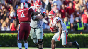 Georgia uses ground game to down South Carolina