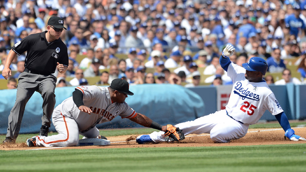MLB: San Francisco Giants at Los Angeles Dodgers