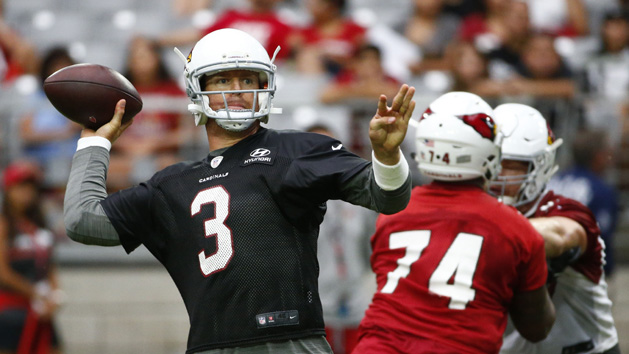 Carson Palmer (3) won't play against the 49ers on Thursday night. Photo Credit: Matt Kartozian-USA TODAY Sports