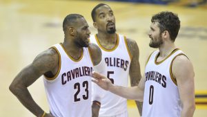James’ triple-double powers Cavs rout of Raptors