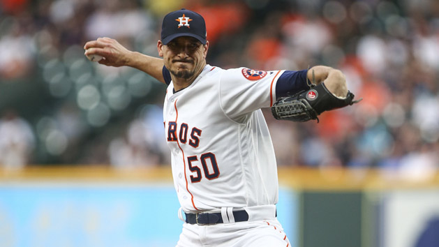 Apr 24, 2018; Houston, TX, USA; Houston Astros starting pitcher Charlie Morton (50) delivers a pitch during the second inning against the Los Angeles Angels at Minute Maid Park. Photo Credit: Troy Taormina-USA TODAY Sports