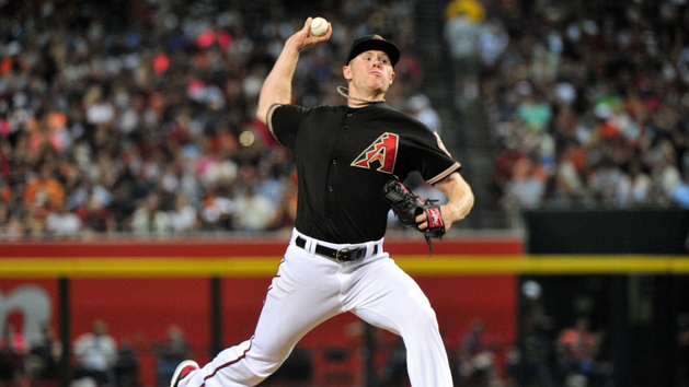 Jul 18, 2015; Phoenix, AZ, USA; Arizona Diamondbacks starting pitcher Chase Anderson (57) throws in the fourth inning against the San Francisco Giants at Chase Field. Mandatory Credit: Matt Kartozian-USA TODAY Sports