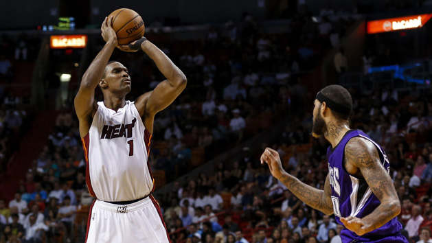Chris Bosh (1) is headed out of Miami. Photo Credit: Steve Mitchell-USA TODAY Sports