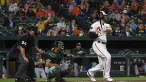 Orioles’ Davis sets record with 0-for-49 skid