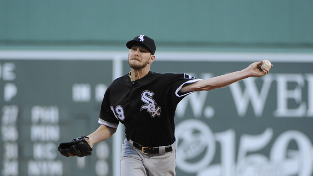 Jun 21, 2016; Boston, MA, USA; Chicago White Sox starting pitcher Chris Sale (49) pitches during the first inning against the Boston Red Sox at Fenway Park. Photo Credit: Bob DeChiara-USA TODAY Sports