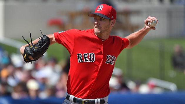 Mar 6, 2017; West Palm Beach, FL, USA; Boston Red Sox starting pitcher Chris Sale (41) delivers a pitch against the Houston Astros at The Ballpark of the Palm Beaches. Photo Credit: Jasen Vinlove-USA TODAY Sports
