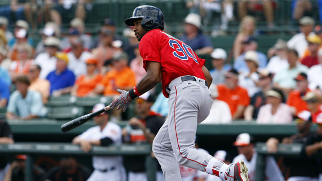 Chris Young (30) led Boston to a win over the Mets. Photo Credit: Kim Klement-USA TODAY Sports