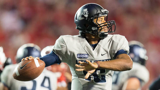 NCAA Football: Utah State at Wisconsin