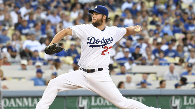 Jun 20, 2016; Los Angeles, CA, USA; Los Angeles Dodgers starting pitcher Clayton Kershaw (22) delivers during the first inning against the Washington Nationals at Dodger Stadium. Photo Credit: Richard Mackson-USA TODAY Sports