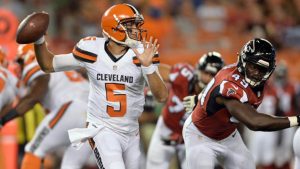 Battered Browns may be down to No. 3 QB already