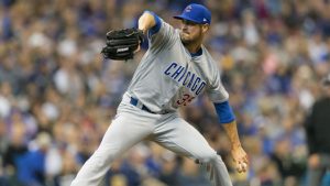 Hamels hopes to pitch Cubs to sweep of Marlins
