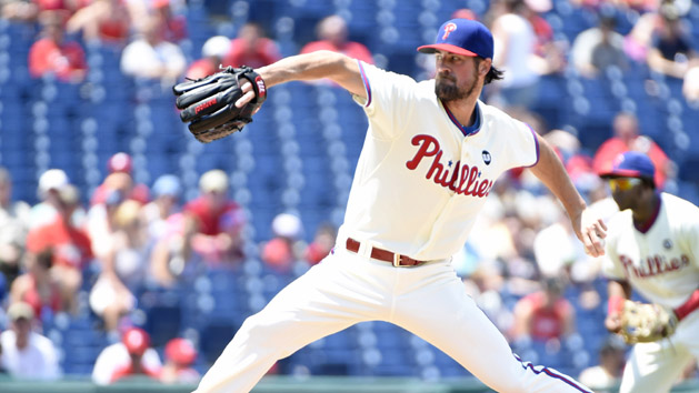 Cole Hamels (35) could be headed to the West coast. Eric Hartline-USA TODAY Sports