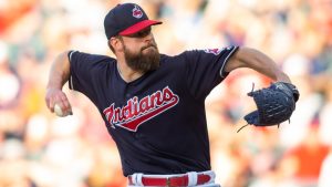 Indians trade P Kluber to Rangers