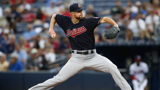 Jun 28, 2016; Atlanta, GA, USA; Cleveland Indians starting pitcher Corey Kluber (28) throws a pitch against the Atlanta Braves in the fifth inning at Turner Field. Photo Credit: Brett Davis-USA TODAY Sports