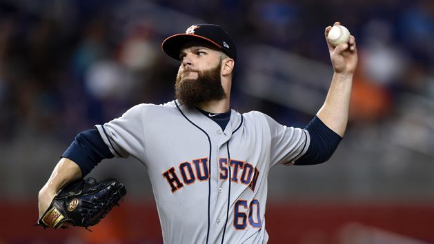 May 16, 2017; Miami, FL, USA; Houston Astros starting pitcher Dallas Keuchel (60) throws during the third inning against the Miami Marlins at Marlins Park. Photo Credit: Steve Mitchell-USA TODAY Sports