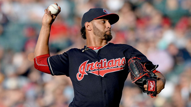 Danny Salazar (31) has been added to the Indians World Series roster. Photo Credit: Ken Blaze-USA TODAY Sports