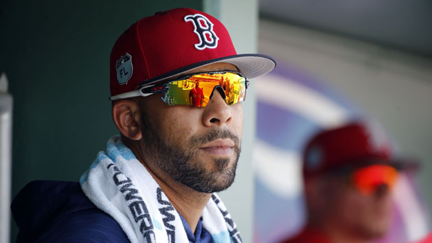 Feb 27, 2017; Fort Myers, FL, USA; Boston Red Sox pitcher David Price (24) looks on from the dugout against the St. Louis Cardinals at JetBlue Park. Photo Credit: Kim Klement-USA TODAY Sports