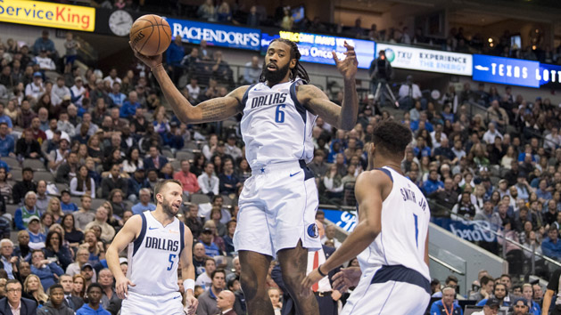 Dec 2, 2018; Dallas, TX, USA; Dallas Mavericks center DeAndre Jordan (6) grabs a rebound against the LA Clippers during the second half at the American Airlines Center. Photo Credit: Jerome Miron-USA TODAY Sports