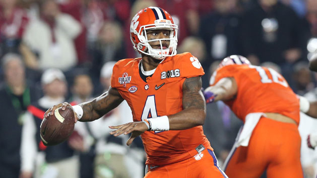 Deshaun Watson (4) is Lindy's pick for Offensive Player of the Year in college football in 2016. Photo Credit: Matthew Emmons-USA TODAY Sports