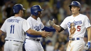Dodgers clinch NL home-field advantage with win