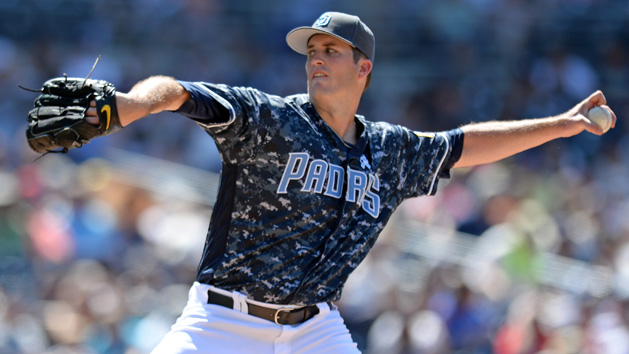 Jun 19, 2016; San Diego, CA, USA; San Diego Padres starting pitcher Drew Pomeranz (13) pitches during the sixth inning against the Washington Nationals at Petco Park. Photo Credit: Jake Roth-USA TODAY Sports