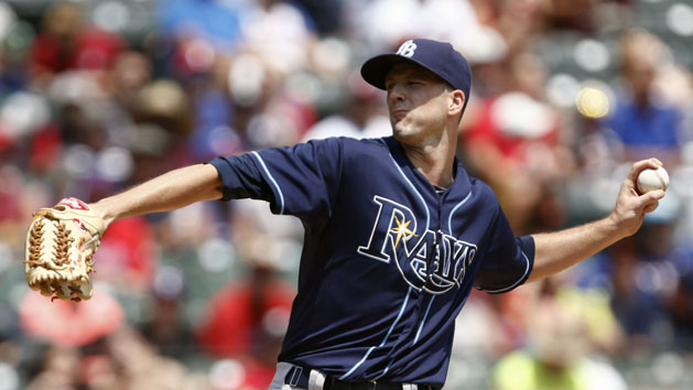 Drew Smyly (33) delivers a pitch to the Texas Rangers during the first inning of a baseball game at Globe Life Park in Arlington. (Jim Cowsert-USA TODAY Sports)