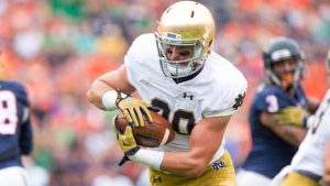 Notre Dame TE Smythe out for season