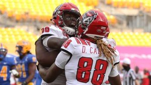 Emezie’s Second TD Grab Ices Wolfpack Comeback Win