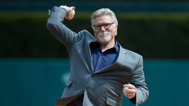 Jun 3, 2017; Detroit, MI, USA; Detroit Tiger former player Jack Morris throws out the ceremonial first pitch prior to the game against the Chicago White Sox at Comerica Park. Photo Credit: Rick Osentoski-USA TODAY Sports