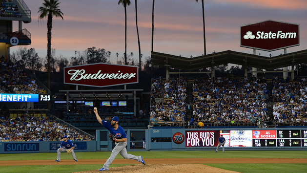 It was a great night for Jake Arrieta (49) and the Cubs. Jayne Kamin-Oncea-USA TODAY Sports