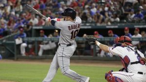 Indians’ Bauers thriving on road, faces Rangers again