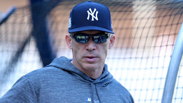 Oct 18, 2017; Bronx, NY, USA; New York Yankees manager Joe Girardi before game five of the 2017 ALCS playoff baseball series against the Houston Astros at Yankee Stadium. Photo Credit: Brad Penner-USA TODAY Sports