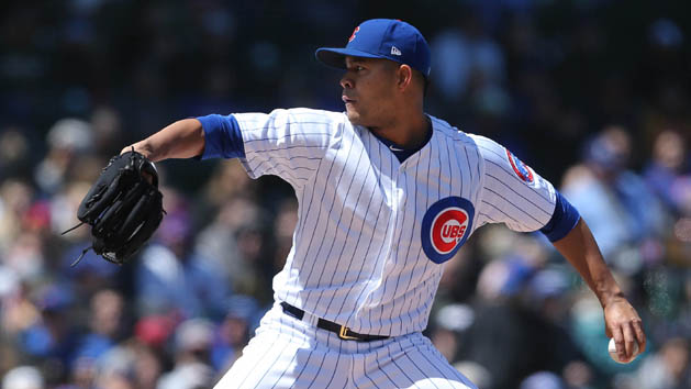 Apr 28, 2018; Chicago, IL, USA; Chicago Cubs starting pitcher Jose Quintana (62) throws a pitch against the Milwaukee Brewers at Wrigley Field. Photo Credit: Dennis Wierzbicki-USA TODAY Sports