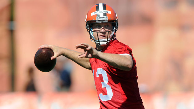 Josh McCown is the Browns starting QB according to the head coach. Ken Blaze-USA TODAY Sports