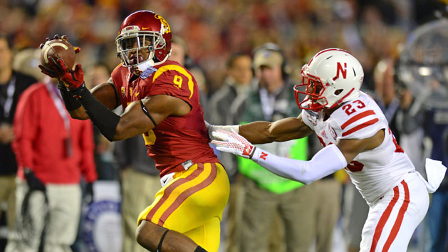 JuJu Smith (9) is a major weapon for USC. (Jake Roth-USA TODAY Sports)