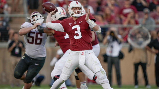 Oct 27, 2018; Stanford, CA, USA; Stanford Cardinal quarterback K.J. Costello (3) throws the football against the Washington State Cougars during the second quarter at Stanford Stadium. Photo Credit: Stan Szeto-USA TODAY Sports