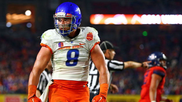 Kamalei Correa (8) is an impact player for the Broncos. (Mark J. Rebilas-USA TODAY Sports)