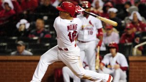 Cards go up 2-1 in NLDS behind Wong, Lackey