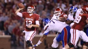 Oklahoma points to Irish after crushing Kansas